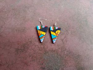 Triangle Terracotta Earrings