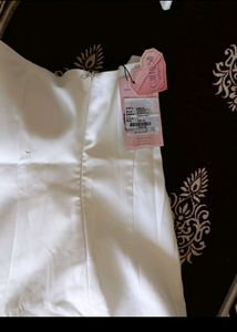 Mini White One Piece With Side Zip
