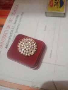 Sparkling Crystal Cocktail Ring