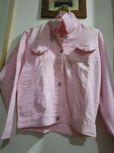 Pink Denim Jacket