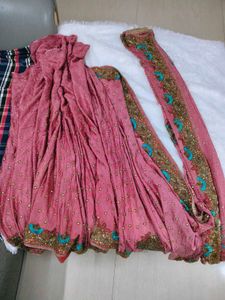 Gorgeous Pink Embellished Saree