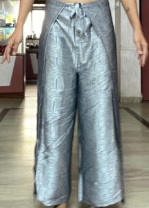 Silver Thai-Style Dhoti Pants - Unique &amp; Trendy