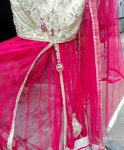 Little Girl Bajirao Mastani Dress With Dupatta