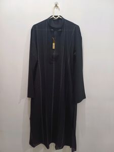 Georgette Kurta Chudidar Set (Black)