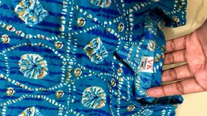 Blue Printed Kurti Set🦋🦋