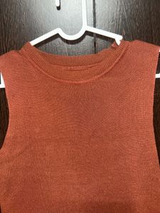 Rust Sleeveless Top