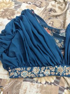 Designer Indo Western Skirt With Cannes &amp; Top