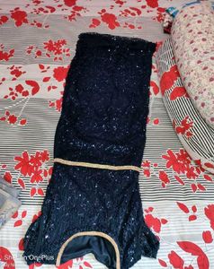 Elegant Navy Blue Blouse