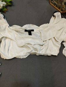 Forever 21 Ruffle Crop Top