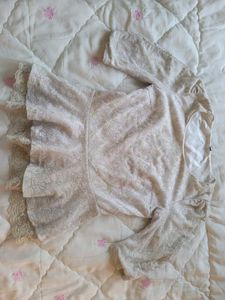 Lace Peplum Top