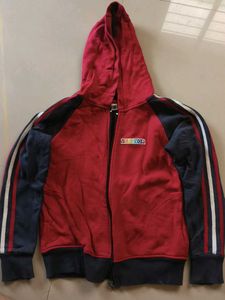 Red & Blue Hoodie Jacket