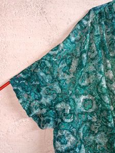 Oversized Trendy See-through Lace Top Multicolour