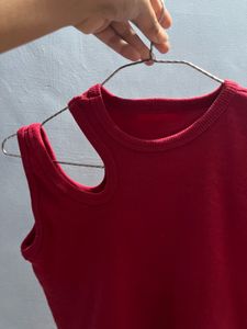 Chic Red Ribbed Tank | Everyday Comfort &amp; Style