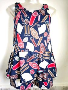 🎄Buy 1, Get 1 Free🎁Belt Print Mini Dress