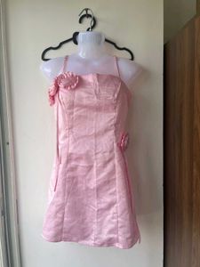 Pink floral dress