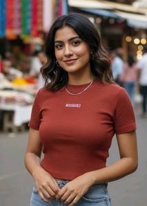 Meshki Ribbed Crop Top✨👕💕💞✨