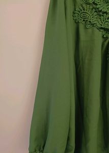 Long Sleeved Lace Patchwork Top