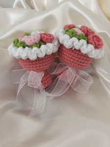 Mini Crochet Bouquet Keychain 💐