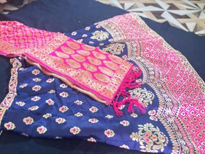 Banarsi Lehnga With Chunni Without Blouse