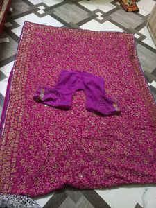 Pink 🩷 Full Work Saree