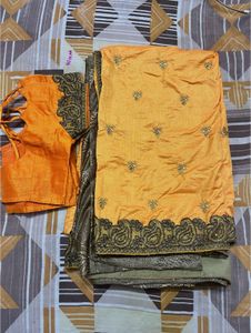 Designer Saree With Blouse