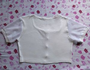 Cute White Crop Top