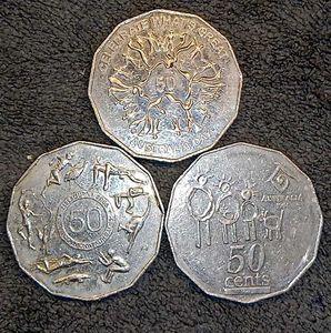 Australia 50 Cents Commemorative Set (3 Pcs)