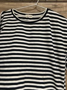 Black Strip Crop Top