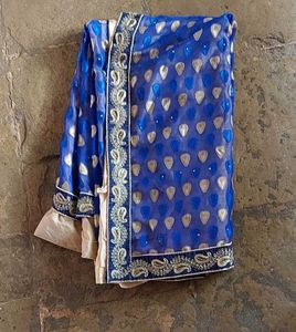 Blue Saree