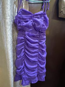 Shoulder Straps Ruched Dress. Not Accepting Coins.