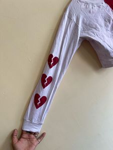 Red &amp; White Crop Top