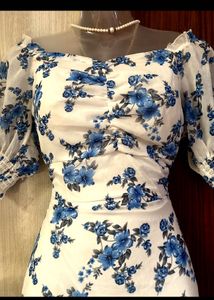 Floral Print Midi Dress❤️🌸