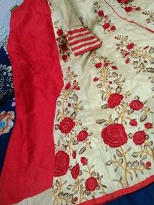Low Price Trendy Embroidery Gown Lehenga Dupatta