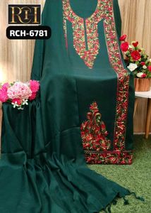 New Standard Wollen Kashmiri Dress full Embroidery
