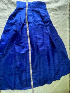 Elegant Royal Blue Flared Ethnic Skirt