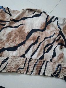 Animal Print Long Sleeve Top