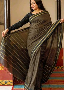 Elegant Maroon Cotton Saree