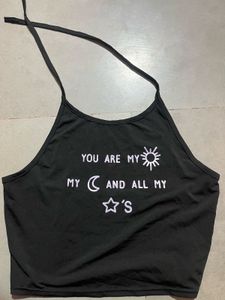 Halter Neck Backless Top