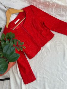 Cropped Lace Coat/ Shrug