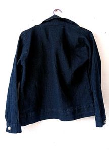 Vintage Denim Crop Jacket