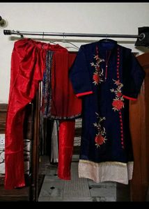 Embroidered Kurti Set