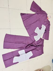 Lavender Slub 2-Piece Lounge Set