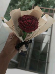 HANDMADE CROCHET ROSE (SINGLE)