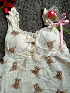 Sale!!!!!!! Teddy Bear Print Sleevless Top