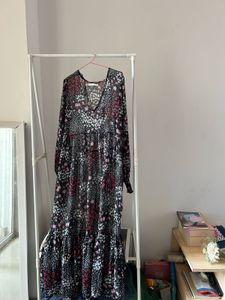 Black Floral Maxi Dress