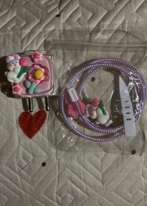 8 Pieces Storage Containers And iPhone Charger Cov