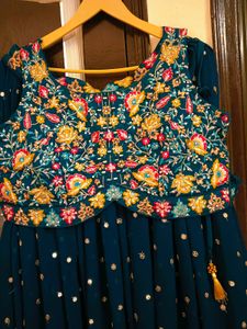 Party Wear 3 Piece Indo Western Ethnic Lehanga Dr