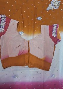 saree diamond💎 he redi blouse k sath h