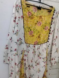 Floral Print Kurta