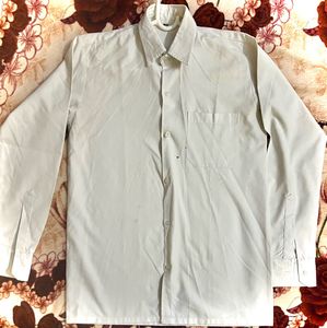 Tailored White Full Seleves Shirt